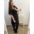 Women's Long Knitted Turtleneck Short Sleeve Dress (S/M ONE SIZE) ITALIAN FASHION IMM22FD51751