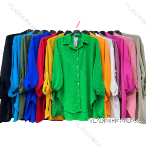 Shirt extended 3/4 long sleeve women's (L/XL/2XL ONE SIZE) ITALIAN FASHION IM423025