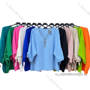 Shirt extended 3/4 long sleeve women's (L/XL/2XL ONE SIZE) ITALIAN FASHION IM423025