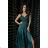 Women's long elegant dress with straps (34-40) POLISH FASHION PMLBC23267-13 green 38