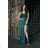 Women's long elegant dress with straps (34-40) POLISH FASHION PMLBC23267-13 green 38