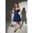 Women's Plus Size (42-46) Long Elegant Party Sleeveless Dress POLISH FASHION PMLBC23265-10 dark blue 34