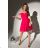 Women's Plus Size (42-46) Long Elegant Party Sleeveless Dress POLISH FASHION PMLBC23265-10 dark pink 34