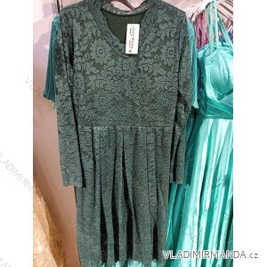 Šaty krajkované dlouhý rukáv dámské (S/M ONE SIZE) ITALSKÁ MÓDA IMH23011