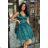 Women's elegant party sleeveless dress (34-40) POLISH FASHION PMLBC23271-13 green 34