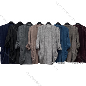 Cardigan bavlněný dlouhý rukáv dámský (L/XL ONE SIZE) ITALSKÁ MÓDA IMC23045