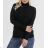 Knitted sweater thin turtleneck long sleeve women (L / XL ONE SIZE) ITALIAN FASHION IMD211110 purple