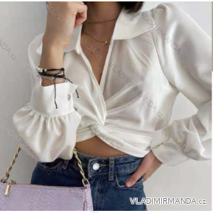 Women's Elegant Long Sleeve Blouse (S/M ONE SIZE) ITALIAN FASHION IMM23MS53757