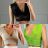 Women's Sleeveless Lace Crop Top (S/M ONE SIZE) ITALIAN FASHION IMPBB23D1148