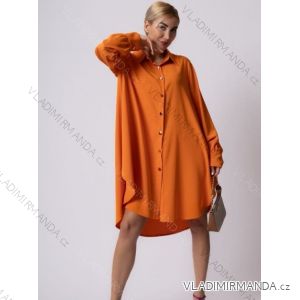 Women's Oversize Long Sleeve Shirt Dress (S/M/L ONE SIZE) ITALIAN FASHION IMWAS23128