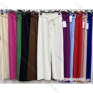 Kalhoty dlouhé elegantní letní dámské (S/M ONE SIZE) ITALSKÁ MÓDA IMWD23158