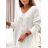 Women's Oversize Long Sleeve Knitted Sweater (S/M ONE SIZE) ITALIAN FASHION IMWK23173