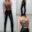 Women's Long Leather Pants (S/M ONE SIZE) ITALIAN FASHION IMPBB23D06031