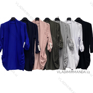 Cardigan dlouhý rukáv dámský (L/XL ONE SIZE) ITALSKÁ MÓDA IMC23099