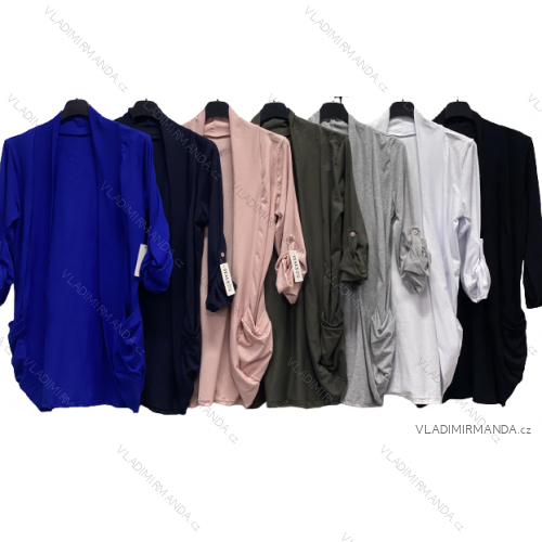 Cardigan dlouhý rukáv dámský (L/XL ONE SIZE) ITALSKÁ MÓDA IMC23099