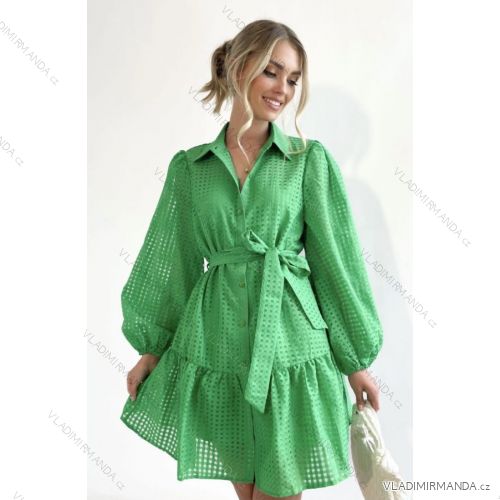 Women's Long Sleeve Shirt Dress (S/M ONE SIZE) ITALIAN FASHION IMPLP2363520014