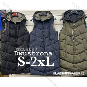 Vesta jarní oboustranná s kapucí dámská (S-2XL) POLSKÁ MÓDA PMLB23B218137