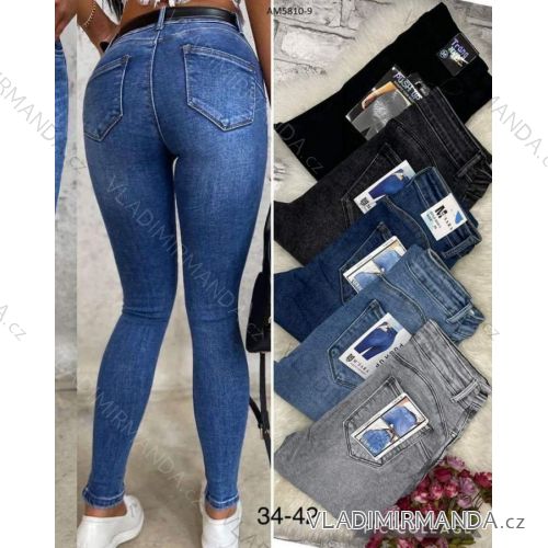 Rifle jeans  dlouhé nadrozměrné dámské (34-42) M.SARA MA523AM5810-9