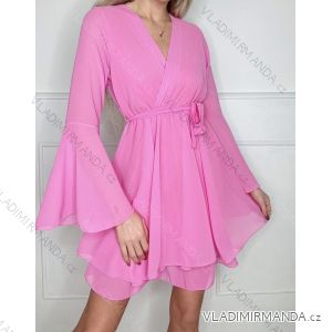 Women's Elegant Long Sleeve Dress (S/M ONE SIZE) ITALIAN FASHION IMPBB23I749501