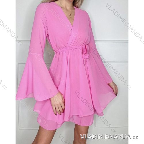 Women's Elegant Long Sleeve Dress (S/M ONE SIZE) ITALIAN FASHION IMPBB23I749501