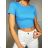 Top croptop krátký rukáv dámský (S/M ONE SIZE) ITALSKÁ MÓDA IMPBB23W2221