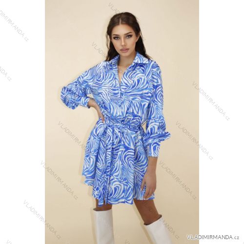 Women's Long Sleeve Shirt Dress (S/M ONE SIZE) ITALIAN FASHION IMPLM233369000