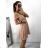 Elegant icecool long strapless dress for women (S / M ONE SIZE) ITALIAN FASHION IMM22921 Old-pink S/M