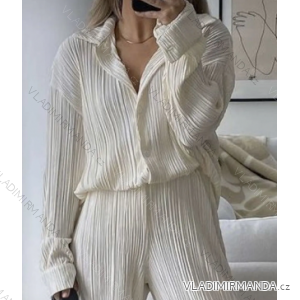 Women's Stripe Long Sleeve Shirt (S/M ONE SIZE) ITALIAN FASHION IMPDY23LS18468