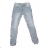 Rifle jeans baggy dlouhé dámské (XS-XL) JEWELLY JEW23JW2306/DU šedá L