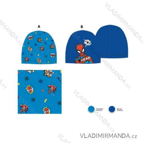 Children's Spiderman hat and neckband set (52-54 cm) SETINO SPI23-1141/1142