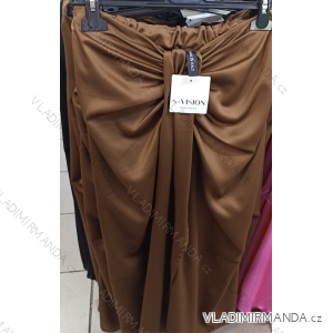 Šaty dlouhé elegantní bez rukávu dámské (S/M ONE SIZE) ITALSKá MODA IM323018