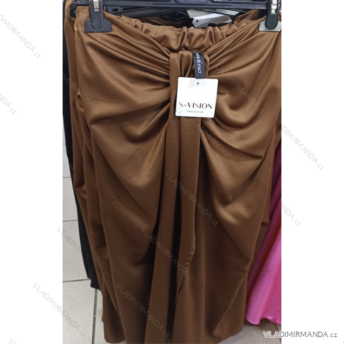 Šaty dlouhé elegantní bez rukávu dámské (S/M ONE SIZE) ITALSKá MODA IM323018