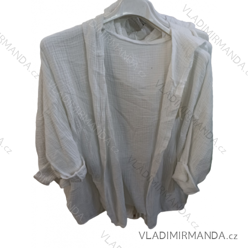 Cardigan dlouhý rukáv dámský (S/M ONE SIZE) ITALSKá MODA IM323025