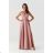 Women's Sleeveless Long Party Dress (34-54) POLISH FASHION PMLMR23MILENA-4 Pink 34