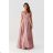 Women's Sleeveless Long Party Dress (34-54) POLISH FASHION PMLMR23MILENA-4 Pink 34