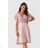 Women's short sleeve party dress (36-50) POLISH FASHION PMLMR23LUNA-3 pink 36