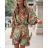 Women's Long Chiffon Short Sleeve Dress (S/M ONE SIZE) ITALIAN FASHION IMWGM23456