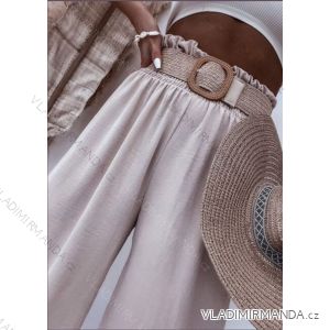 Women's Belted Long Pants (S/M ONE SIZE) ITALIAN FASHION IMWA23793