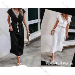 Women's Long Chiffon Short Sleeve Dress (S/M ONE SIZE) ITALIAN FASHION IMWGM23456