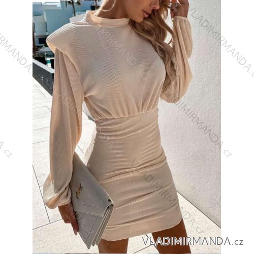 Women's Elegant Long Sleeve Dress (S/M ONE SIZE) ITALIAN FASHION IMWGB23947