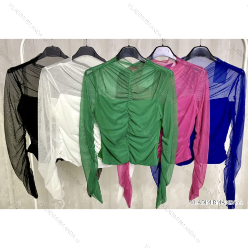 Women's Long Sleeve Tunic Blouse (S/M ONE SIZE) ITALIAN FASHION IMPLP2326697065