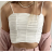 Top croptop na ramínka dámský (S/M ONE SIZE) ITALSKÁ MÓDA IMPLP2330530050