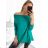 Women's Long Sleeve Knitted Turtleneck Sweater (S/M ONE SIZE) ITALIAN FASHION IM323001