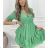 Women's 3/4 Long Sleeve Summer Dress (S/M ONE SIZE) ITALIAN FASHION IMWB231086