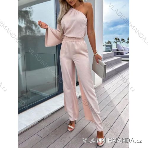 Souprava letní elegantní top a kalhoty dámská (S/M ONE SIZE) ITALSKÁ MÓDA IMWKK231090