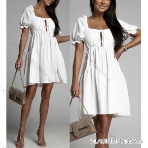 Women's Long Chiffon Short Sleeve Dress (S/M ONE SIZE) ITALIAN FASHION IMWGM23456