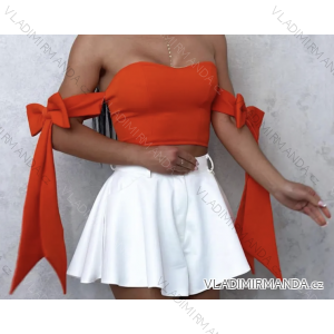 Crop top carmen dámský (S/M ONE SIZE) ITALSKÁ MÓDA IMPCF236270