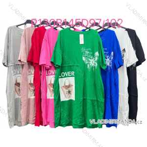 Shirt extended 3/4 long sleeve women's (L/XL/2XL ONE SIZE) ITALIAN FASHION IM423025