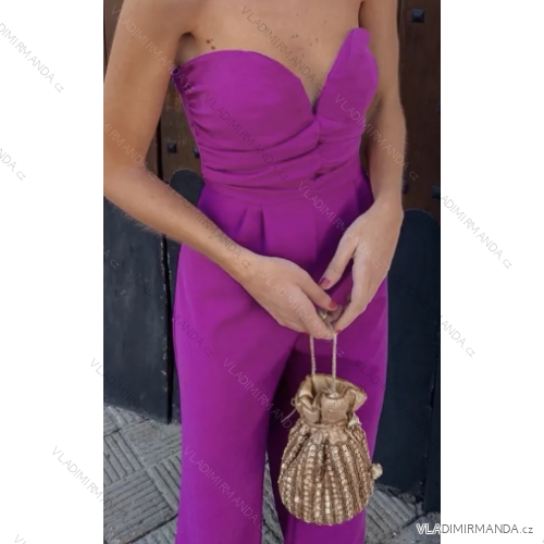 Women's Strapless Long Jumpsuit (S/M ONE SIZE) ITALIAN FASHION IMPCF2327185