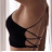 Women's Strappy Crop Top (S/M ONE SIZE) ITALIAN FASHION IMPCF2322724-23